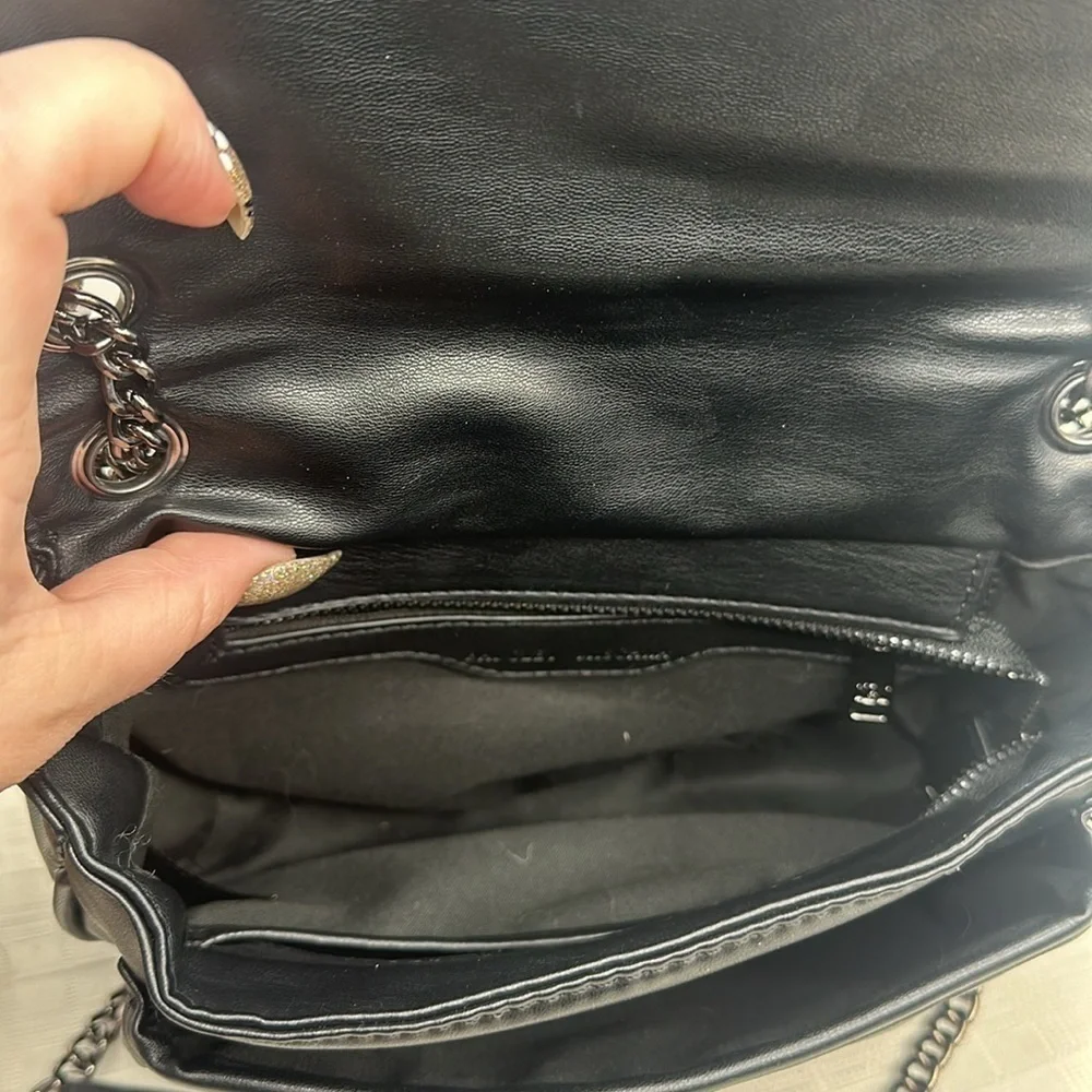 Badgley Mischka Quilted Leather Crossbody Bag